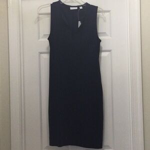 Brand new, dark blue sleeveless dress, small, New York & Company